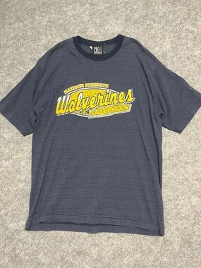 Michigan Wolverines Sports Navy Graphic Tee